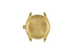 Tissot PR 100 Quarz Edelstahl gelbgoldfarben beschichtet 34mm gelbgoldfarbenes Zifferblatt Metallband gelbgoldfarben beschichtet – Damenuhren Uhr mit Datum aus Edelstahl und PVD beschichtet. Das Gehäuse ist rund und gelbgold. Das Edelstahlarmband ist gelbgold. Das Zifferblatt ist ein Index in gelbgold. – Ansicht 3