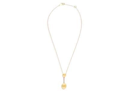 Nanis Dancing in the Rain Elite Collier Gelbgold 0,08 ct – Halsschmuck Collier aus 750 Gelbgold. – Ansicht 2