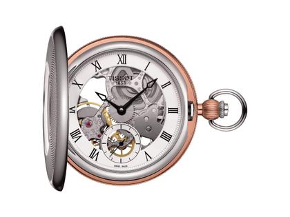 Tissot T-Pocket Taschenuhr Bridgeport Skeleton Handaufzug 