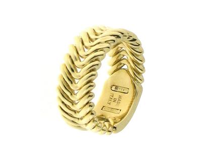 Chimento Armillas Muster 1 Damenring Gelbgold gleichlaufend – Ringe Ring aus 750 Gelbgold.