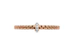 Fope Eka Flex'It   Armband  mittel Roségold 1 Ronde mit Brillanten 1,22ct M flexibel – Armschmuck Armband aus 750 Rotgold, 750 Weißgold und und . – Ansicht 3