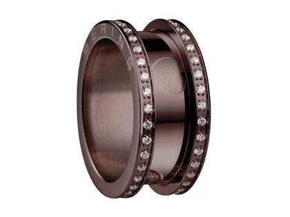 Bering Arctic Symphony Außenring breit Zirkonia beidseitig Edelstahl IP Braun – Ringe Ring mit Besatz aus Edelstahl, IP beschichtet und und .