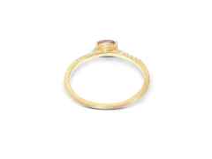 Nanis Dancing in the Rain Tourmalines Ring Gelbgold roter  Turmalin klein – Ringe Ring mit Besatz aus 750 Gelbgold. – Ansicht 2
