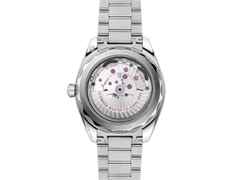 Omega Seamaster Aqua Terra 150M Automatik Edelstahl 41mm schwarzes Zifferblatt Metallband – Herrenuhren Uhr mit Datum aus Edelstahl. Das Gehäuse ist rund und silber. Das Edelstahlarmband ist silber. Das Zifferblatt ist ein Index in schwarz. – Ansicht 2