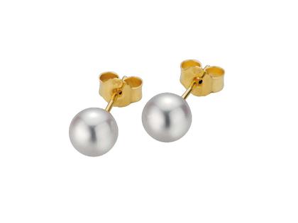 Gellner Young Basics Ohrstecker Gelbgold mit Zuchtperle – Ohrschmuck Ohrstecker aus 585 Gelbgold.