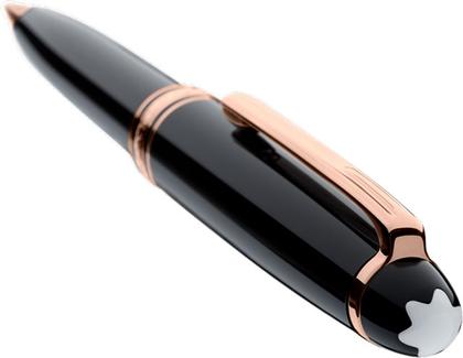 Montblanc Meisterstück Classique Kugelschreiber Edelharz rotvergoldet – Schreibgeräte Kugelschreiber aus Edelharz und und vergoldet. – Ansicht 2