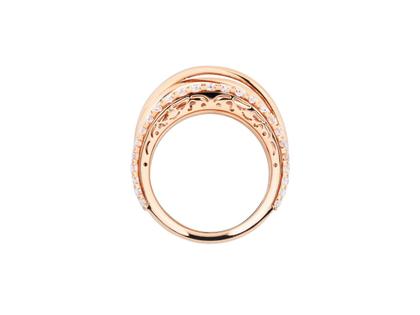Capolavoro Magnifico Ring breit Roségold mit Brillanten – Ringe Ring mit Besatz aus 750 Rotgold. – Ansicht 2