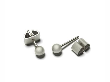 Ohrschmuck Ohrstecker aus Silber-Gold Legierung - 90 S.