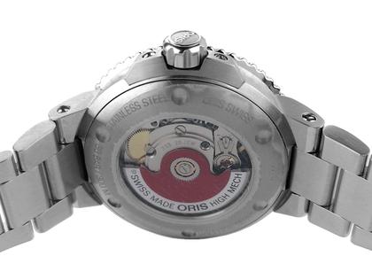 Oris Aquis Date Lady Automatik Edelstahl 36,5mm grünes Perlmutt-Zifferblatt Metallband 01 733 7770 4157-07 8 18 05P Full Set Occasion – Damenuhren Uhr mit Datum aus Edelstahl. Das Gehäuse ist rund und silber. Das Edelstahlarmband ist silber. Das Zifferblatt ist ein Index in grün. – Ansicht 2