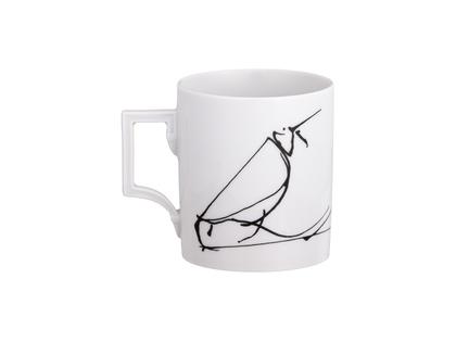 Meissen MUG Henkelbecher Juwelier Roller Art Edition "Osmar Osten, Kein Herz - Kein Infarkt" – Porzellanwaren Tafelporzellan in weiß und aus Porzellan und vergoldet. – Ansicht 3