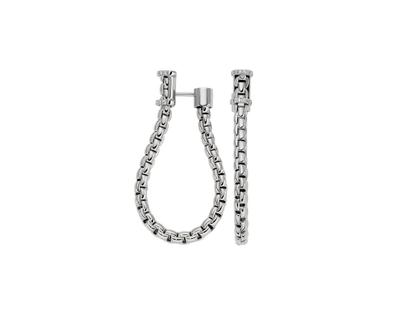 Fope Essentials Steckcreolen Weißgold groß Brillanten 0,170ct – Ohrschmuck Creolen aus 750 Weißgold.