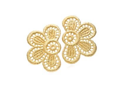 Brigitte Adolph Jewellery Design Blooming Lace Ohrstecker Silber vergoldet 4cm – Ohrschmuck Ohrstecker in gelbgold und aus 925 Silber vergoldet.