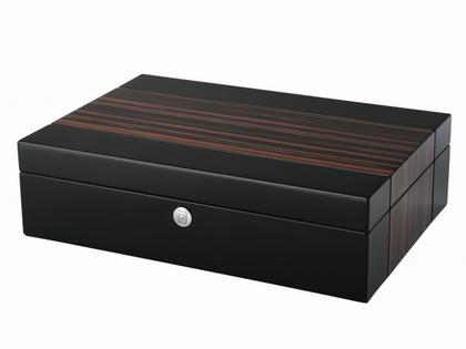 Paul Design Gentlemen 10 Uhrenkassette Makassar – Uhrenetui Uhrenetui für mehrere Uhren aus Holz.