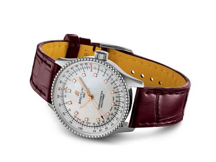 Breitling Navitimer 1 Automatic 35 weißes Perlmutt-Zifferblatt 