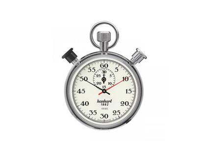 Hanhart Taschenuhr Additionsstopper mit Schleppzeiger beiges Zifferblatt – Taschenuhren Mechanische Taschenuhr aus Edelstahl. Das Gehäuse ist rund und silber. Das Zifferblatt ist arabisch und beige.
