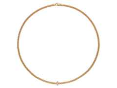 Fope Prima Collier  Gelbgold – Halsschmuck Collier aus 750 Gelbgold, 750 Weißgold und und .