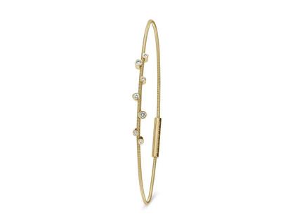 Niessing Artist Armband mit Anhänger 32 mm Spring Green – Armschmuck Armband aus 750 Gelbgold.