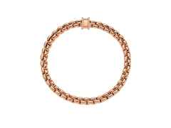 Fope Eka Flex'It Armband   schmal Roségold 1 Ronde mit Brillanten 0,17ct M flexibel – Armschmuck Armband aus 750 Rotgold. – Ansicht 3