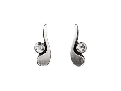 Nordform Design 11 Ohrstecker mit Bergkristall – Ohrschmuck Ohrstecker aus 925 Silber.