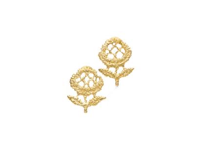 Brigitte Adolph Jewellery Design Petite Fleur Ohrstecker Silber vergoldet – Ohrschmuck Ohrstecker in gelbgold und aus 925 Silber vergoldet.