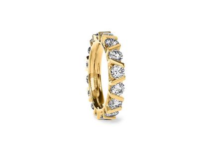 Niessing Vivida Spannring Classic Yellow 4,0mm mit Brillanten 3,68ct – Ringe Ring mit Besatz aus 750 Gelbgold.
