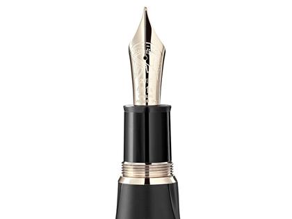 Montblanc Writers Edition             2018: Homer – Schreibgeräte Stiftset in schwarz und aus 750 Gelbgold und Edelharz. – Ansicht 2