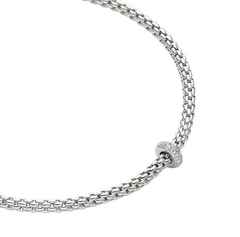Fope Prima Collier  Weißgold – Halsschmuck Collier aus 750 Weißgold. – Ansicht 2