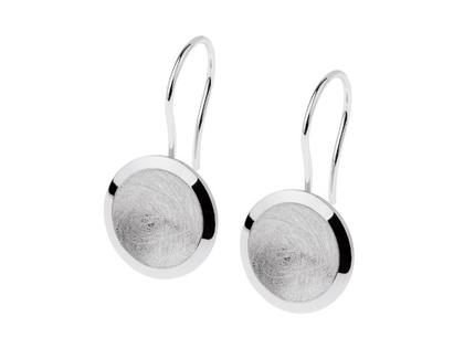 Ernstes Design E525 Ohrhänger gekratzt – Ohrschmuck Ohrhänger aus Edelstahl.