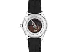 Frederique Constant Classics Runabout GMT Automatik Edelstahl 42mm blaues Zifferblatt schwarzes Kautschukband limitiert – Herrenuhren Uhr mit Datum aus Edelstahl und Kautschuk. Das Gehäuse ist rund und silber. Das Kautschuk / Kunststoff / Silikon Armband ist schwarz. Das Zifferblatt ist arabisch Index und blau. – Ansicht 3