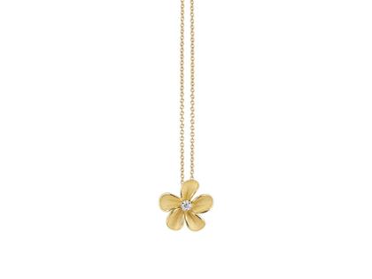 Cammilli Firenze Cherry Bloom Kette mit Anhänger Yellow Sunrise mit Brillant 0,020ct