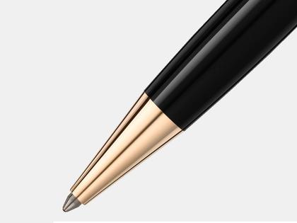 Montblanc Around the World in 80 Days Classique Kugelschreiber dunkelgrau – Schreibgeräte Kugelschreiber in grau und aus Edelharz, platiniert und vergoldet. – Ansicht 2