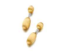 Nanis Dancing in the Rain Elite Ohrhänger Gelb- und Weißgold 0,02 ct – Ohrschmuck Ohrhänger aus 750 Gelbgold, 750 Weißgold und und .