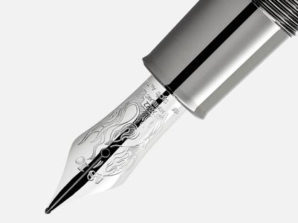 Montblanc Writers Edition                  2022: Limited Edition Gebrüder Grimm 3er Set – Schreibgeräte Stiftset in schwarz und aus 750 Gelbgold, Edelharz und Ruthenium. – Ansicht 3