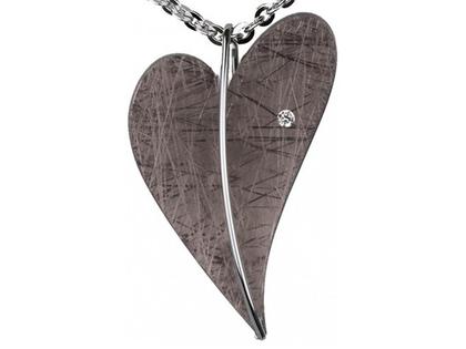 Ernstes Design Set 11 Edelstahl Altbronze beschichtet Herzanhänger Größe 4 XL Brillant – Anhänger Anhänger ohne Besatz aus Edelstahl.