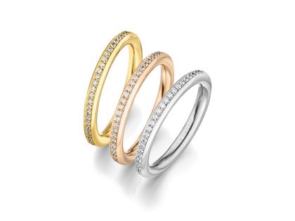 Henrich & Denzel Mikado Soft Ring Platin mit Brillanten – Ringe Ring mit Besatz aus 950 Platin. – Ansicht 2