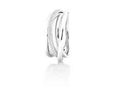 Capolavoro Cielo Ring  schmal Weißgold mit Brillanten – Ringe Ring mit Besatz aus 750 Weißgold.