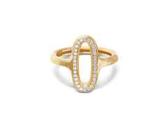 Nanis Libera Ring Gelbgold mit Brillanten vollausgefasst klein – Ringe Ring mit Besatz aus 750 Gelbgold.