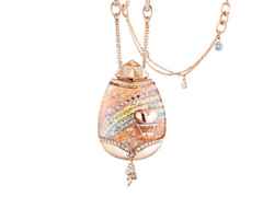 Capolavoro Billion Dreams Snow Globe-Collier Roségold "Journey of Love" – Halsschmuck Collier aus 750 Rotgold, 750 Weißgold und und .