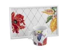 Meissen Homeoffice-Set Lindt x Meissen "Sweet Exotics" – Porzellanwaren Tafelporzellan in weiß und aus Porzellan. – Ansicht 2