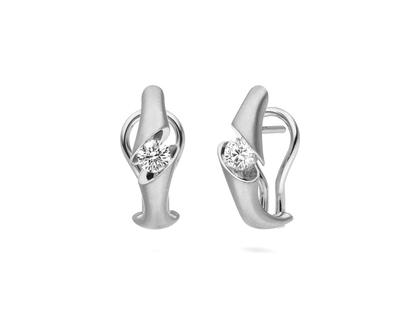 Schaffrath Calla Ohrstecker mit Clip Weißgold mit Brillanten 0,40 – Ohrschmuck Ohrstecker aus 750 Weißgold.