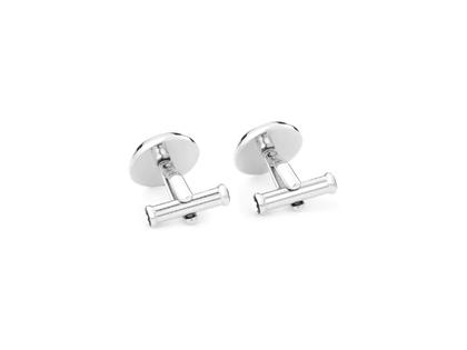 Montblanc The Origin Collection Manschettenknöpfe Edelstahl blau – Weitere Accessoires Manschettenknöpfe in silber und aus Edelstahl. – Ansicht 2