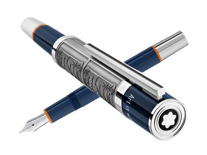 Montblanc Special Edition Andy Warhol Füllhalter – Schreibgeräte Füllfederhalter aus Edelharz und und platiniert.