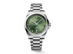 Longines Conquest Automatik Edelstahl 41mm grünes Zifferblatt Metallband