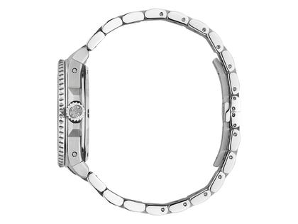 Gucci Dive Automatik Edelstahl 40mm silbernes Zifferblatt Metallband YA136357 – Herrenuhren Uhr ohne Datum aus Edelstahl, PVD beschichtet und vergoldet. Das Gehäuse ist rund und silber. Das Edelstahlarmband ist silber. Das Zifferblatt ist ein Index in silber. – Ansicht 3