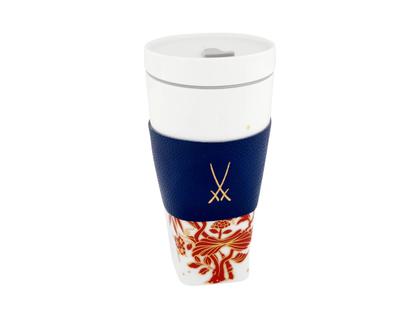 Meissen Coffee to Go Becher "MEISSEN Christmas Original" mit Manschette – Porzellanwaren Porzellandekoration in weiß und aus Porzellan.