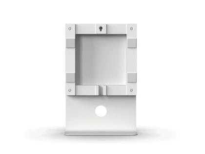 Qlocktwo Earth 45 STAND WHITE Edelstahl mit weißer Halterung – Weitere Accessoires Sonstige Accessoires in silber und aus Edelstahl und Kunststoff. – Ansicht 2