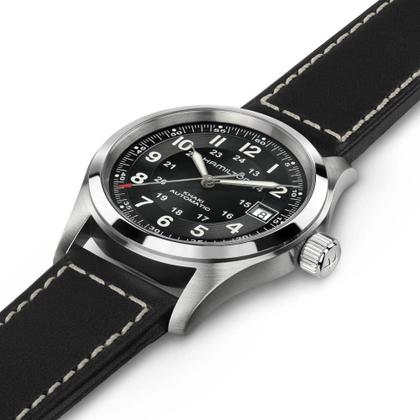 Hamilton Khaki Field Auto Automatik 38 mm Edelstahl schwarz 