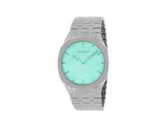 Gucci 25H Ozeanblau Quarz Edelstahl 38mm weißes Zifferblatt Metallband YA163409 – Herrenuhren Uhr ohne Datum aus Edelstahl. Das Gehäuse ist rund und silber. Das Edelstahlarmband ist silber. Das Zifferblatt ist ein Index in weiß.