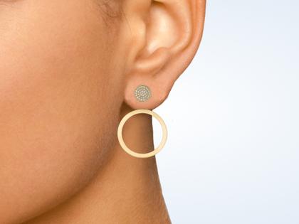 Angela Hübel Ping Pong Ohrhänger Roségold mit Brillanten 0,290ct – Ohrschmuck Ohrhänger in roségold und aus 750 Rotgold.