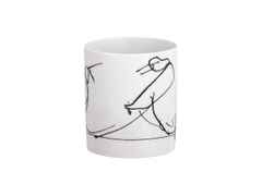 Meissen MUG Henkelbecher Juwelier Roller Art Edition "Osmar Osten, Kein Herz - Kein Infarkt" – Porzellanwaren Tafelporzellan in weiß und aus Porzellan und vergoldet. – Ansicht 2